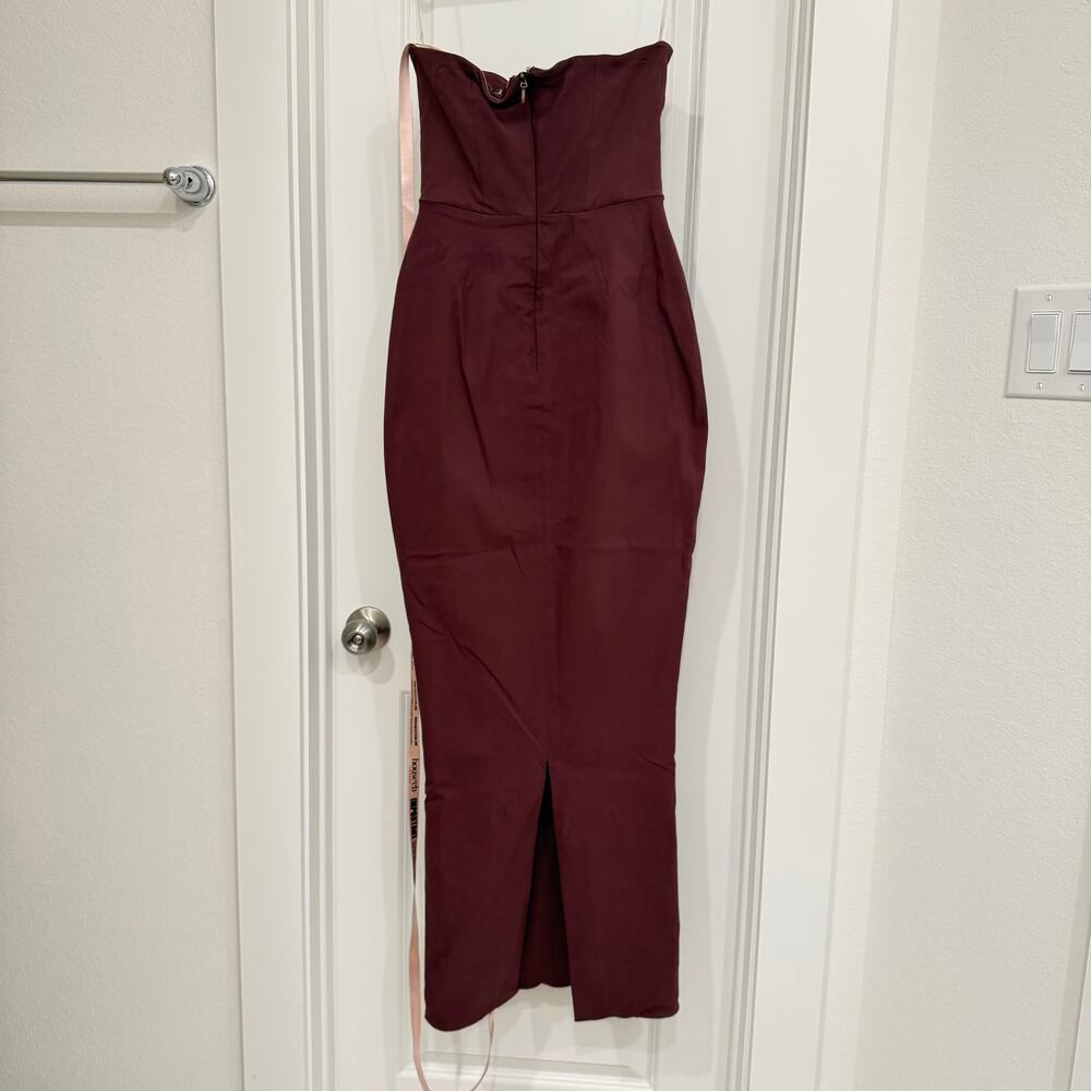 NWT House of CB Lucia Grape Strapless Corset Maxi Dress Size Small - Picture 4 of 6